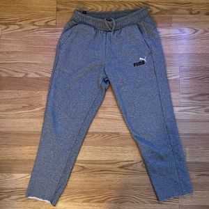 Puma Men's Grey Straight Leg Pants
